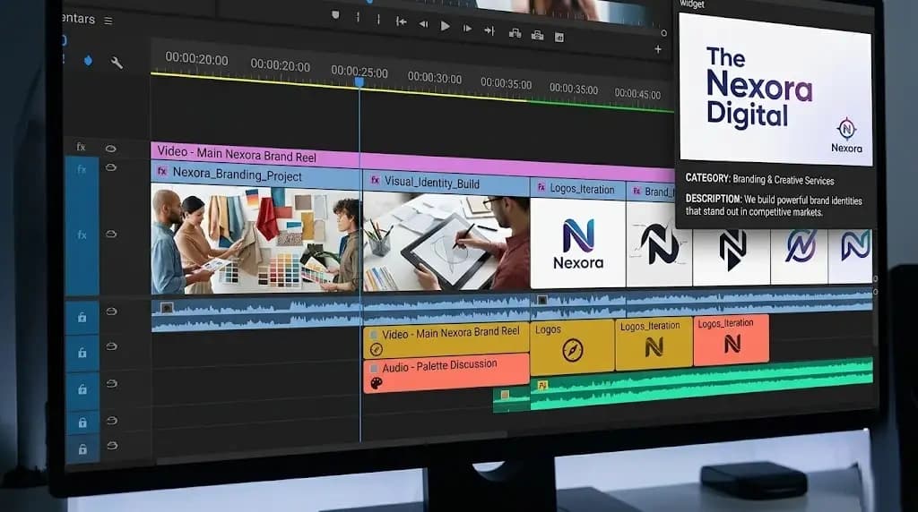 Professional video editing and motion graphics service for brand storytelling and social media content